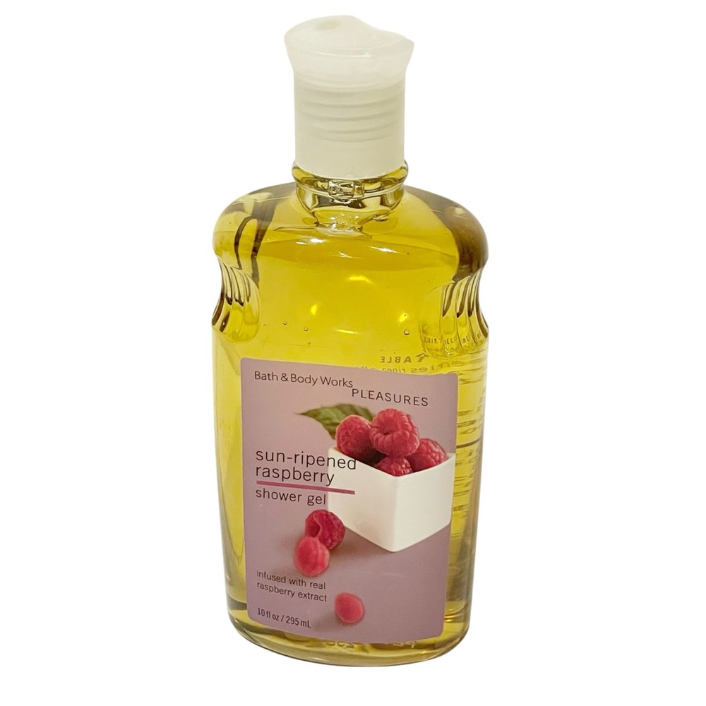 Bath & Body Works Pleasures SUN-RIPENED RASPBERRY Shower Gel 10oz NEW‎